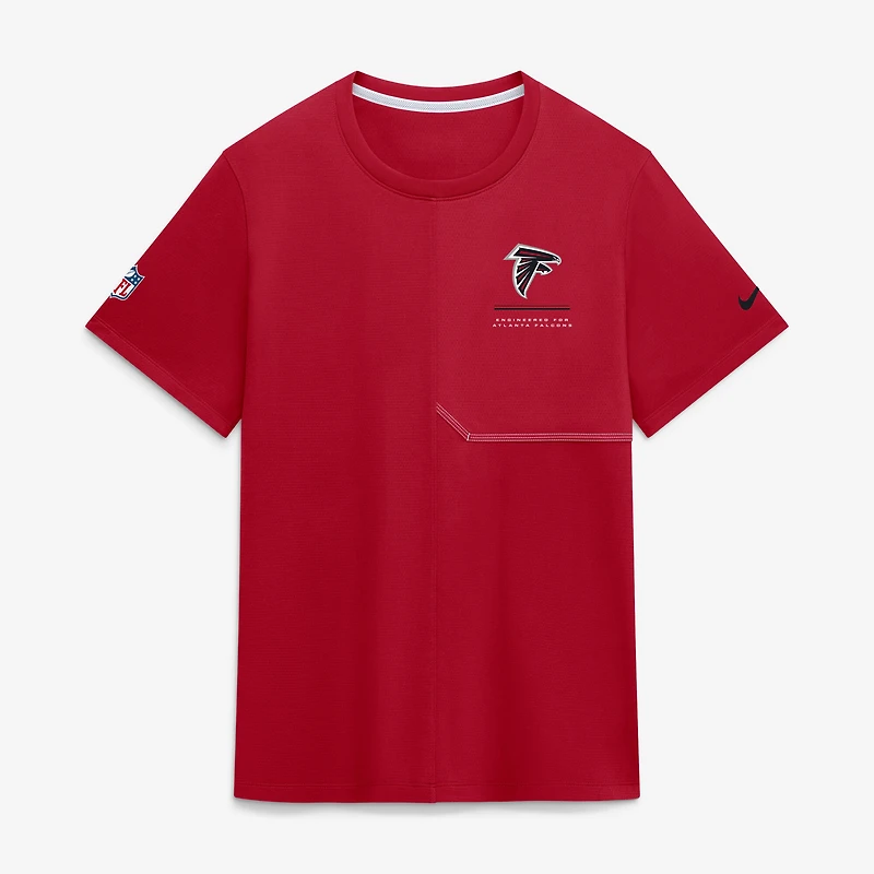 Men's Nike  Red Atlanta Falcons Sideline UV Dri-FIT Coaches Shirt