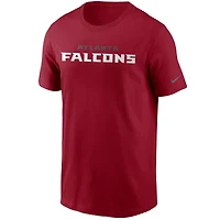 T-shirt Nike rouge avec logo de l'équipe des Atlanta Falcons pour homme