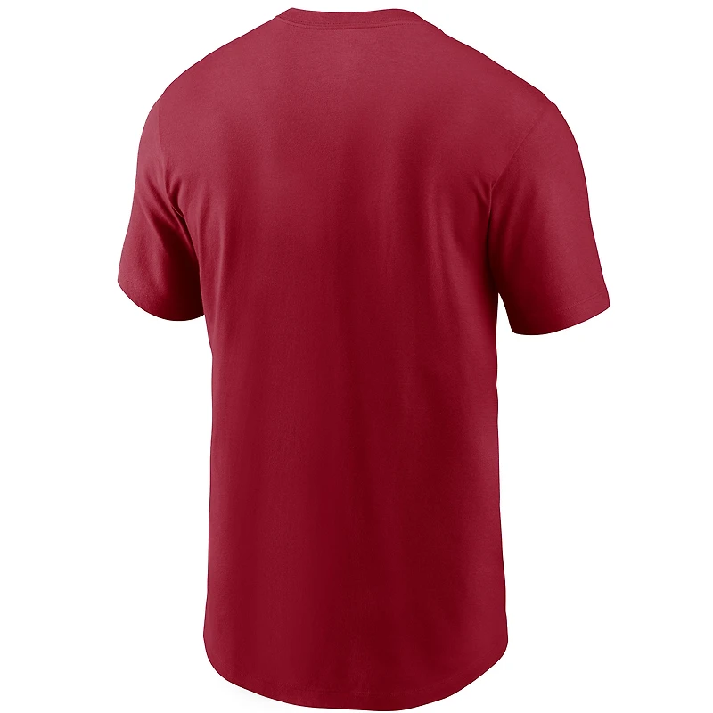 T-shirt Nike rouge avec logo de l'équipe des Atlanta Falcons pour homme