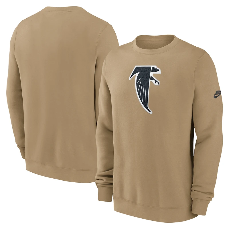 Sweat-shirt Nike Tan Atlanta Falcons Swing Pass Rewind Club pour homme