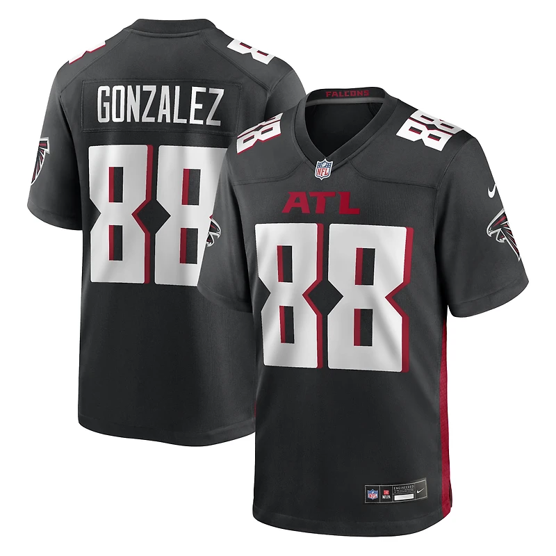 Maillot de joueur à la retraite des Falcons d'Atlanta Nike Tony Gonzalez pour homme, noir