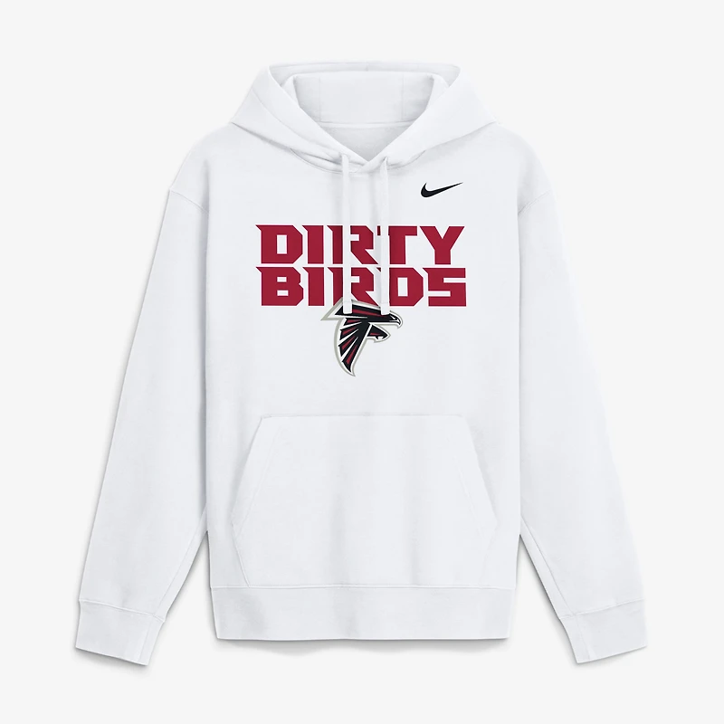 Men's Nike White Atlanta Falcons Gap Shooter Club Fleece Hoodie