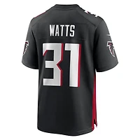 Men's Nike Xavier Watts  Black Atlanta Falcons Team Game Jersey