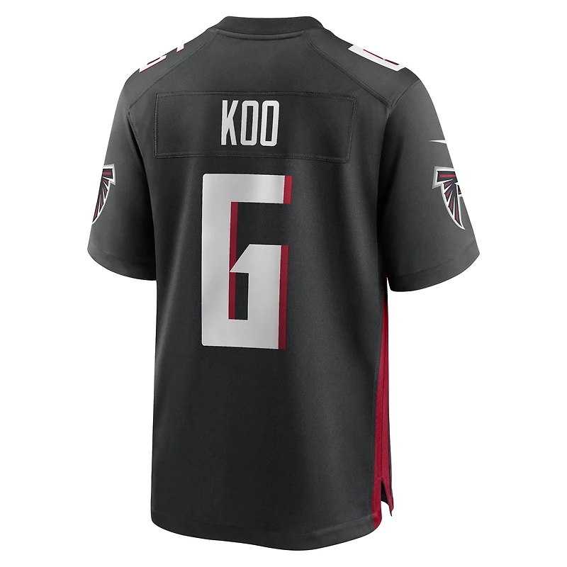 Men's Nike Younghoe Koo Black Atlanta Falcons Team Game Jersey