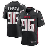 Men's Nike Zach Harrison  Black Atlanta Falcons Team Game Jersey