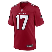 Men's Nike Zachariah Branch Red Atlanta Falcons Team Game Jersey