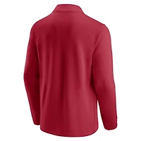 Veste zippée quart de tour Block Party rouge/noir Atlanta Falcons pour homme