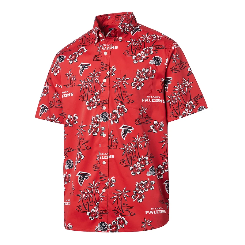 Chemise boutonnée Kekai Atlanta Falcons Reyn Spooner rouge pour homme