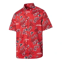 Chemise boutonnée Kekai Atlanta Falcons Reyn Spooner rouge pour homme