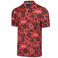 Polo Performance Pua Atlanta Falcons Reyn Spooner pour homme rouge