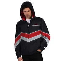 Veste zippée complète pour homme Atlanta Falcons Thursday Night Gridiron, noire/rouge