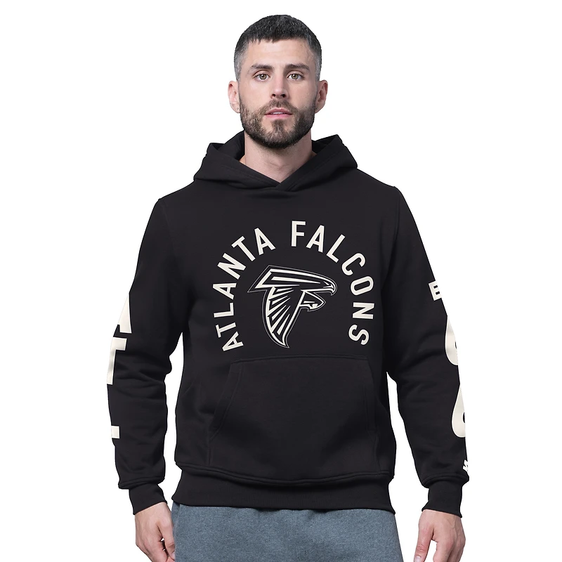 Sweat à capuche en polaire noir Atlanta Falcons Handoff pour homme