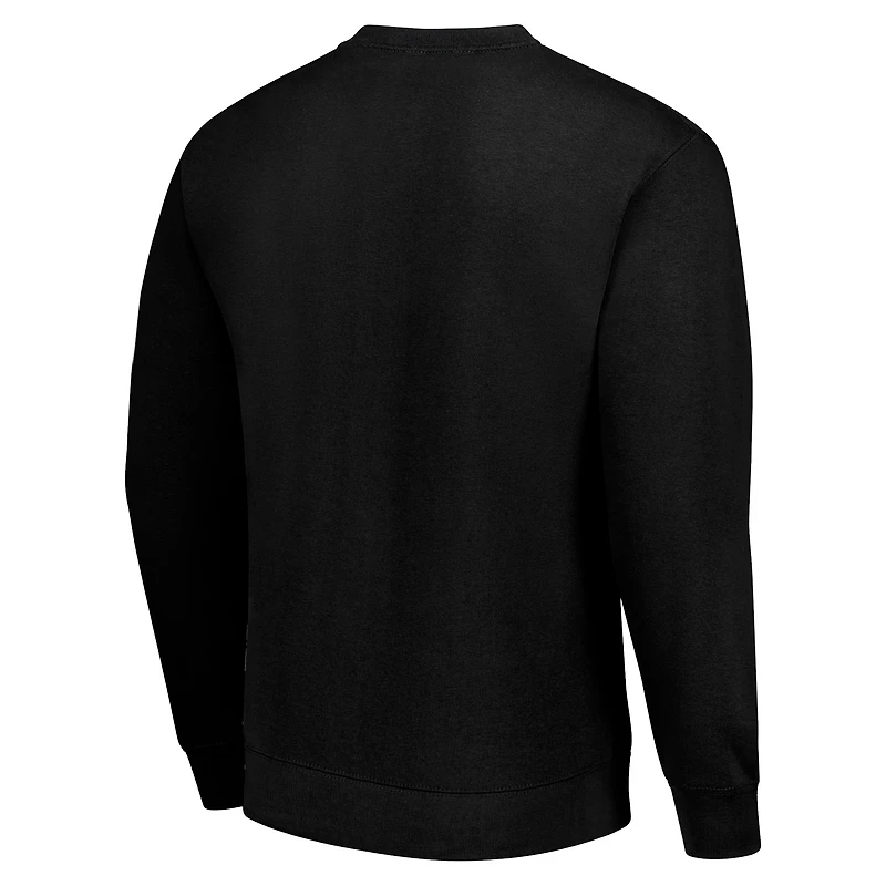 Men's Starter Black Atlanta Falcons Player Grid Pullover Sweatshirt