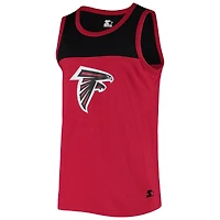 Men's Starter Red/Black Atlanta Falcons Team Touchdown Fashion Tank Top