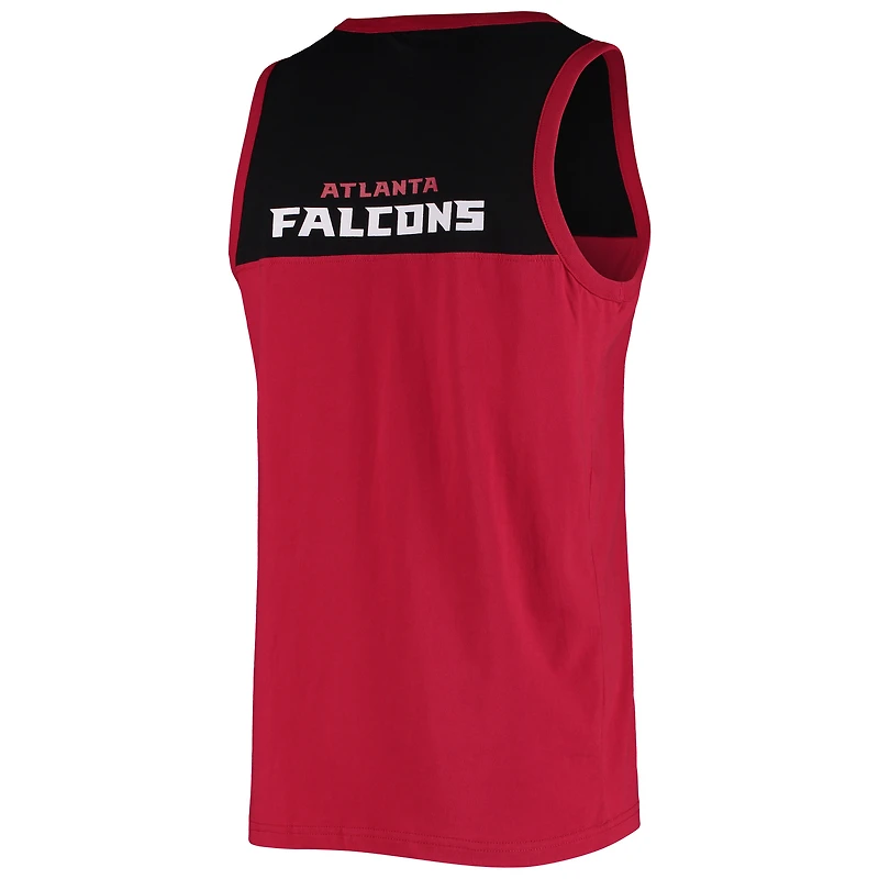 Débardeur mode pour homme Starter Red/Black Atlanta Falcons Team Touchdown