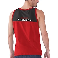 Débardeur Starter rouge/noir Atlanta Falcons Touchdown Fashion pour homme