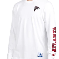 Men's Starter Red/White Atlanta Falcons Short Sleeve & Long T-Shirt Combo Pack
