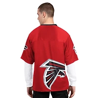 Men's Starter Red/White Atlanta Falcons Short Sleeve & Long T-Shirt Combo Pack