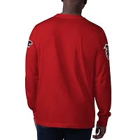 T-shirt à manches longues pour homme Starter Red Atlanta Falcons Clutch Hit