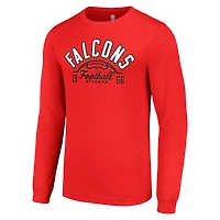 T-shirt à manches longues rouge pour homme, équipe de demi-ballon des Falcons d'Atlanta