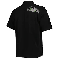 Chemise boutonnée Tommy Bahama noire Atlanta Falcons Sport Azule Oasis Camp pour hommes