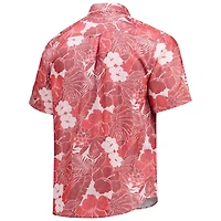 Chemise boutonnée à motif floral IslandZone des Atlanta Falcons de Tommy Bahama pour homme, rouge, Coconut Point Playa