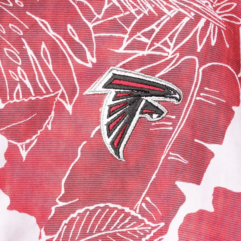 Chemise boutonnée à motif floral IslandZone des Atlanta Falcons de Tommy Bahama pour homme, rouge, Coconut Point Playa
