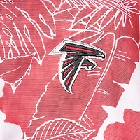 Chemise boutonnée à motif floral IslandZone des Atlanta Falcons de Tommy Bahama pour homme, rouge, Coconut Point Playa