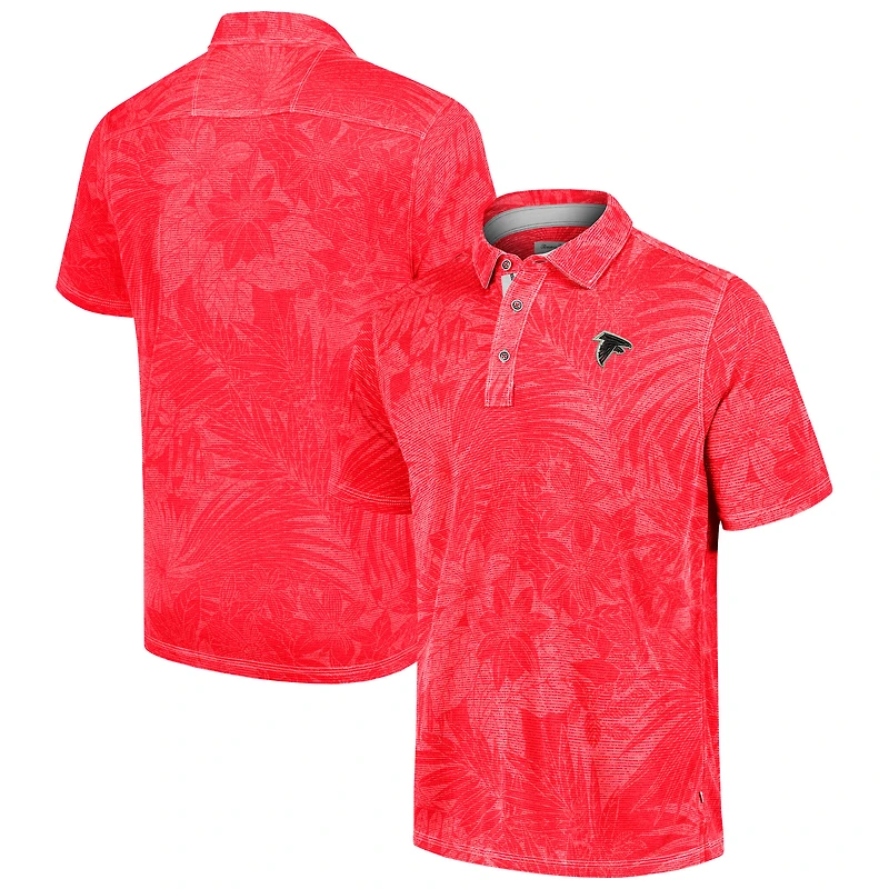 Men's Tommy Bahama Red Atlanta Falcons Sport Santiago Paradise Polo