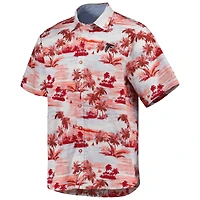 Men's Tommy Bahama Red Atlanta Falcons Sport Tropical Horizons Button-Up Shirt