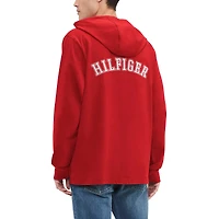 T-shirt à capuche manches longues Tommy Hilfiger rouge Atlanta Falcons Morgan pour hommes