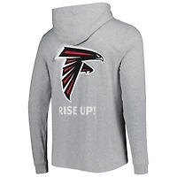 Men's Vineyard Vines Heathered Gray Atlanta Falcons Local Long Sleeve Hoodie T-Shirt