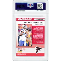 Carte recrue Michael Penix Jr. Atlanta Falcons 2024 Panini Score Emerged First Down #EM-MPJ #5/10 authentifiée PSA 9