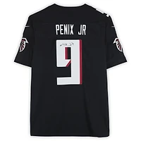 Maillot Nike Vapor F.U.S.E. noir dédicacé par Michael Penix Jr. des Falcons d'Atlanta