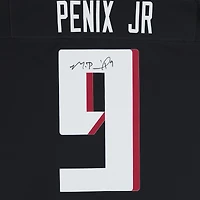 Maillot Nike Vapor F.U.S.E. noir dédicacé par Michael Penix Jr. des Falcons d'Atlanta