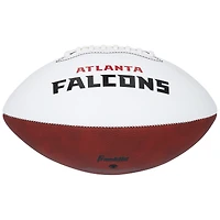 Ballon de football Franklin White Panel autographié par Michael Penix Jr. des Falcons d'Atlanta