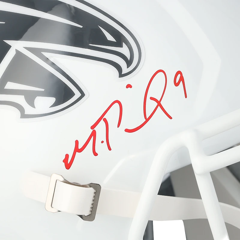Réplique du casque Riddell 2024 Salute To Service Speed autographié par Michael Penix Jr. des Falcons d'Atlanta