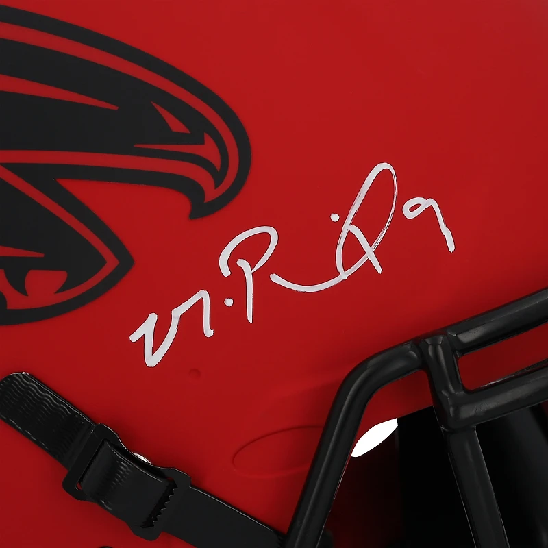 Casque Riddell Rave Speed authentique autographié par Michael Penix Jr. des Falcons d'Atlanta