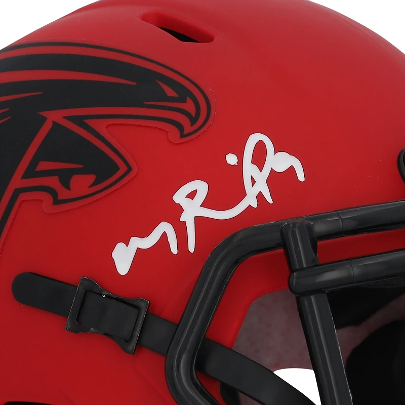 Casque Riddell Rave Speed Mini autographié par Michael Penix Jr. des Atlanta Falcons