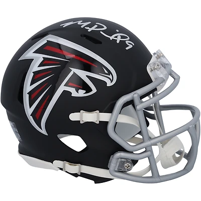 Casque Riddell Speed ​​Mini autographié par Michael Penix Jr. des Atlanta Falcons
