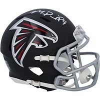 Casque Riddell Speed ​​Mini autographié par Michael Penix Jr. des Atlanta Falcons