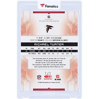 Michael Turner Atlanta Falcons 2009 Donruss Limited Prime Legend Threads NFL Crest Logo Tri-Color Relic #5 #1/1 Card