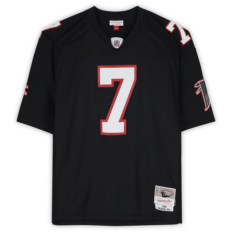 Michael Vick Atlanta Falcons Autographed Black Mitchell & Ness 2002 Legacy Jersey with "2001 #1 Pick" Inscription