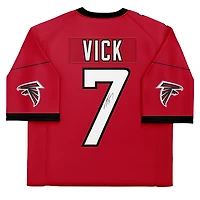 Michael Vick Atlanta Falcons Autographed Mitchell & Ness Red Authentic Jersey