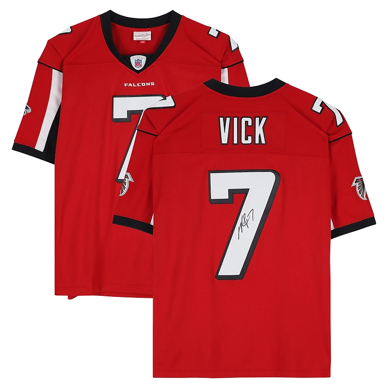 Michael Vick Atlanta Falcons Autographed Red Mitchell & Ness 2003 Legacy Jersey