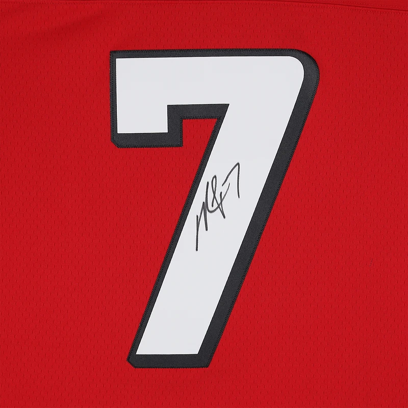 Michael Vick Atlanta Falcons Autographed Red Mitchell & Ness 2003 Legacy Jersey