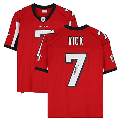 Michael Vick Atlanta Falcons Autographed Red Mitchell & Ness 2003 Legacy Jersey