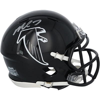 Casque Riddell rétro Speed Mini autographié par Michael Vick des Falcons d'Atlanta (1990-2002)