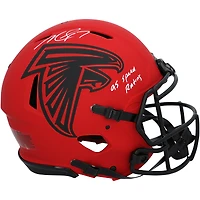 Michael Vick Atlanta Falcons Autographed Riddell Rave Speed Authentic Helmet with "95 Speed Rating" Inscription