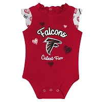 Ensemble 2 pièces pour nouveau-né et bébé Atlanta Falcons Happy Hearts